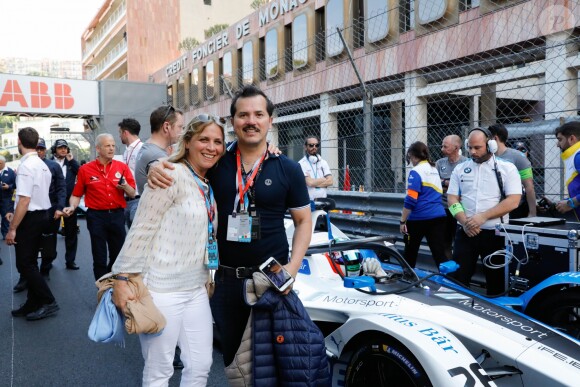 John Leguizamo, sa femme Justine Maurer - 3ème Monaco E-Prix, Monaco, le 11 mai 2019. © Claudia Albuquerque / Bestimage