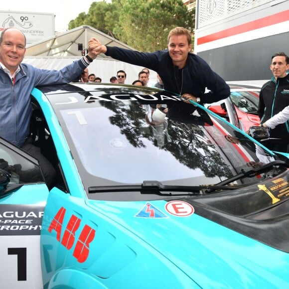 Le prince Albert II de Monaco, Nico Rosberg - 3ème Monaco E-Prix à Monaco le 11 mai 2019. ©Bruno Bebert / Bestimage