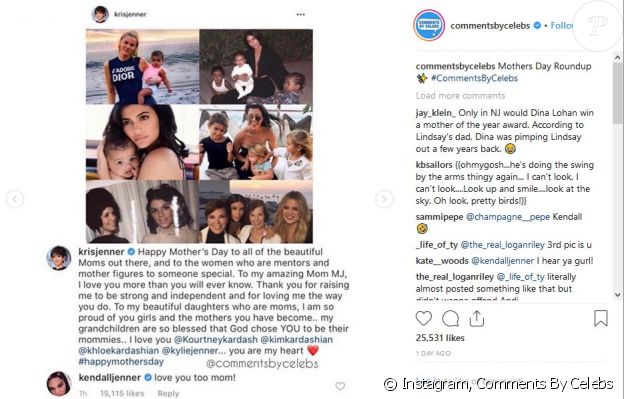 Kris Jenner et sa fille Kendall. Mai 2019.