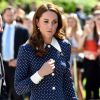 Catherine (Kate) Middleton, duchesse de Cambridge, se rend au Bletchley Park pour assister à l'inauguration d'une exposition dans un bâtiment récemment rénové du Teleprinter Building, à l'occasion de son 75e anniversaire du débarquement. Bletchley, 14 mai 2019.