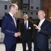 Le prince William, duc de Cambridge, lors d'une réunion conjointe des forces spéciales de United for Wildlife pour le secteur financier et des transports visant à lutter contre le commerce illégal d'espèces sauvages, à la Royal Geographical Society de Londres, le 14 mai 2019.