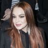 Lindsay Lohan lors du Front Row du défilé de mode prêt-à-porter automne-hiver 2019/2020 " Saint Laurent " à Paris le 26 février 2019. © Olivier Borde / Bestimag