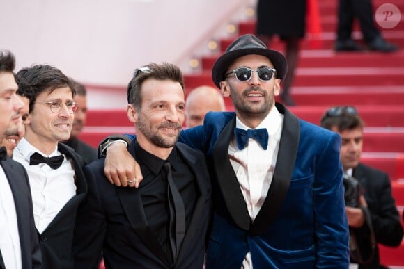 Mathieu Kassovitz et l'artiste JR - Montée des marches du film "Les Misérables" lors du 72ème Festival International du Film de Cannes. Le 15 mai 2019 © Borde / Bestimage