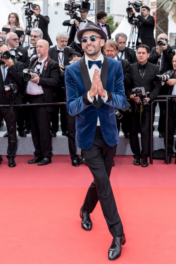L'artiste JR - Montée des marches du film "Les Misérables" lors du 72ème Festival International du Film de Cannes. Le 15 mai 2019 © Jacovides-Moreau / Bestimage