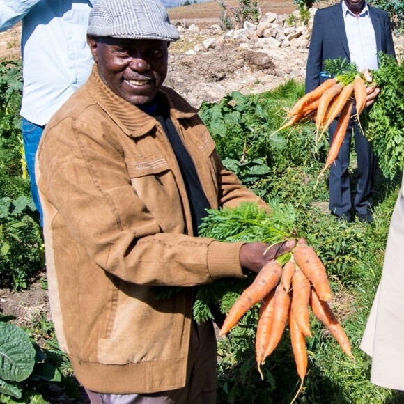 La reine Maxima des Pays-Bas a rencontré le 14 mai 2019 des agriculteurs dans la région de Debre Berhan lors de sa visite officielle de deux jours en Éthiopie.