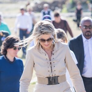 La reine Maxima des Pays-Bas a rencontré le 14 mai 2019 des agriculteurs dans la région de Debre Berhan lors de sa visite officielle de deux jours en Éthiopie.