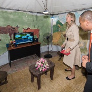 La reine Maxima des Pays-Bas a rencontré le 14 mai 2019 des agriculteurs dans la région de Debre Berhan lors de sa visite officielle de deux jours en Éthiopie.