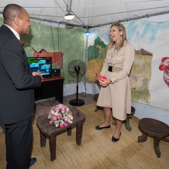 La reine Maxima des Pays-Bas a rencontré le 14 mai 2019 des agriculteurs dans la région de Debre Berhan lors de sa visite officielle de deux jours en Éthiopie.