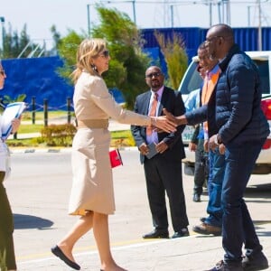 La reine Maxima des Pays-Bas en mission en Ethiopie pour la finance inclusive pour le développement, rencontrant le 14 mai 2019 des agriculteurs dans la région de Debre Berhan.