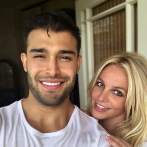 Britney Spears et son compagnon, Sam Asghari, le 17 mai 2019.