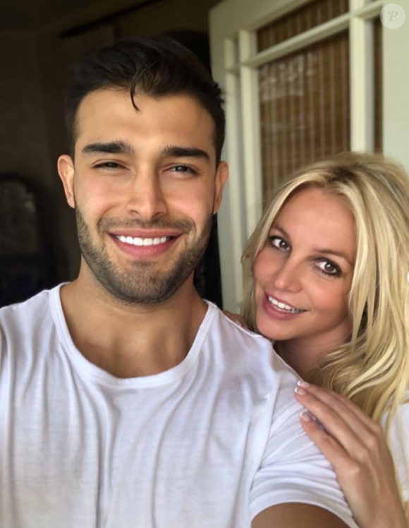 Britney Spears et son compagnon, Sam Asghari, le 17 mai 2019.