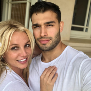 Britney Spears et son compagnon, Sam Asghari, le 17 mai 2019.