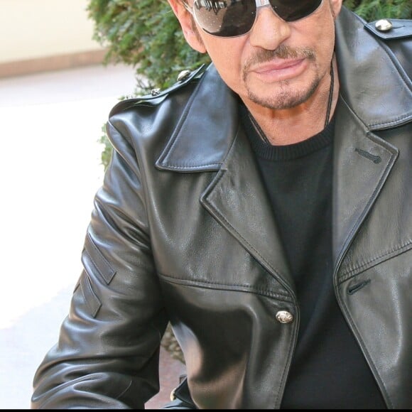 PHOTOCALL - JOHNNY HALLYDAY A MILAN POUR PARTICIPER A L' EMISSION TV "CHE TEMPO CHE FA" 15/10/2007 - Milan