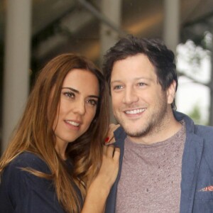 Mel C et Matt Cardle font la promotion de leur nouvel album "Loving You" a Londres, le 16 aout 2013.