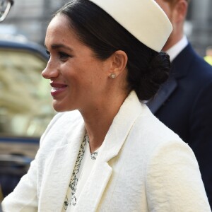 Meghan Markle, enceinte, duchesse de Sussex - Départ des participants à la messe en l'honneur de la journée du Commonwealth à l'abbaye de Westminster à Londres le 11 mars 2019.