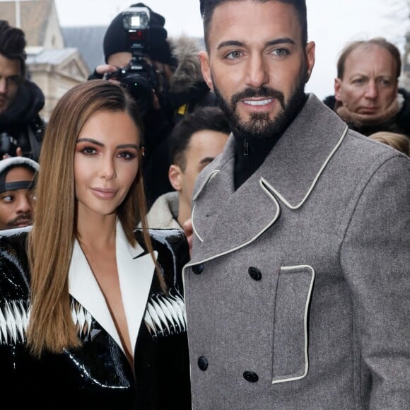 Nabilla Benattia, Thomas Vergara - Arrivées au défilé de mode Haute-Couture printemps-été 2019 "Jean Paul Gaultier" à Paris. Le 23 janvier 2019 © Veeren-CVS / Bestimage