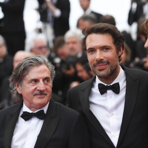 Doria Tillier, Nicolas Bedos, Daniel Auteuil à la première du film "La belle époque" lors du 72ème Festival International du Film de Cannes, France, le 20 mai 2019.