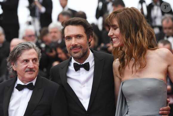 Doria Tillier, Nicolas Bedos, Daniel Auteuil à la première du film "La belle époque" lors du 72ème Festival International du Film de Cannes, France, le 20 mai 2019.