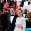 Christian Estrosi et sa femme Laura Tenoudji - Montée des marches du film "A Hidden Life" lors du 72ème Festival International du Film de Cannes. Le 19 mai 2019 © Jacovides-Moreau / Bestimage -
