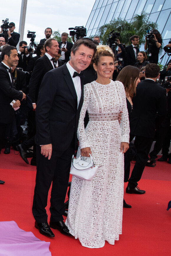 Christian Estrosi et sa femme Laura Tenoudji - Montée des marches du film "A Hidden Life" lors du 72ème Festival International du Film de Cannes. Le 19 mai 2019 © Borde / Bestimage