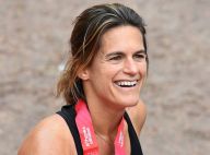 Amélie Mauresmo à Roland-Garros avec ses enfants, mignons ramasseurs de balles