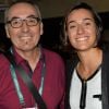 Exclusif - La joueuse de tennis Caroline Garcia et son père Louis-Paul Garcia - Personnalités lors du tournoi de tennis "Rolex Paris Masters 2017" à Paris le 1er novembre 2017. Veeren-Perusseau/Bestimage