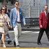 La princesse Alexandra de Hanovre et son compagnon Ben-Sylvester Strautmann visitent les paddocks lors des essais du 77 ème Grand prix de Formule 1 (F1) de Monaco le 25 Mai 2019. © Bruno Bebert / Bestimage