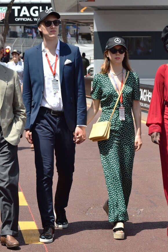 La princesse Alexandra de Hanovre et son compagnon Ben-Sylvester Strautmann dans les paddocks lors du 76ème Grand Prix de Formule 1 de Monaco, le 26 mai 2018. © Bruno Bebert/bestimage