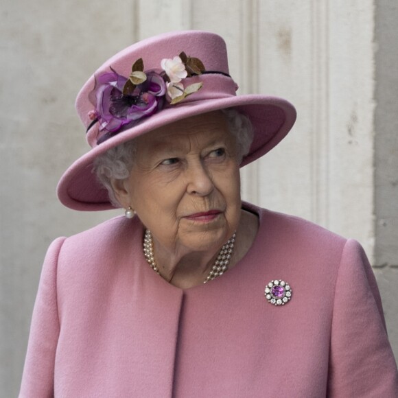 La reine Elisabeth II d'Angleterre à son arrivée à la "Bush House" à Londres le 19 mars 2019. 19 March 2019.