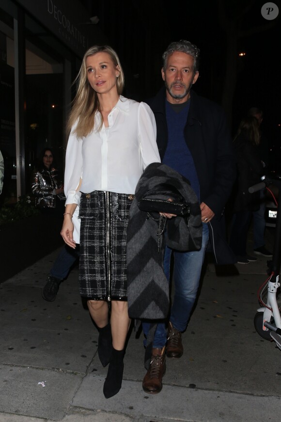 Joanna Krupa et son mari Douglas Nunes sont allés diner en amoureux au restaurant Craig à West Hollywood, le 1er mars 2019.