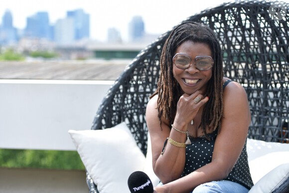 Exclusif - Princess Erika en interview dans les locaux de Purepeople à Levallois-Perret, le 22 mai 2018. © Giancarlo Gorassini/Bestimage