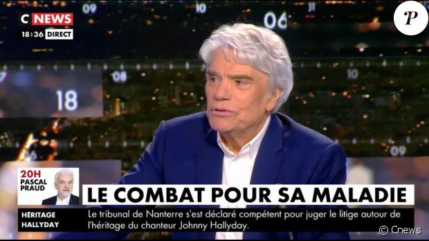 Bernard Tapie annonce une rechute de son cancer dans l&#039;émission &quot;punchline&quot; sur Cnews, le 28 mai 2019. Il doit reprendre la chimiothérapie et la radiothérapie.