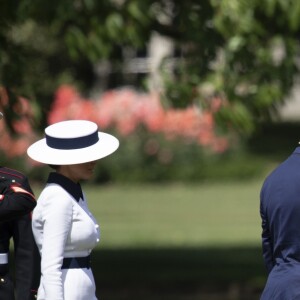 Donald Trump et sa femme Melania, le prince Charles et Camilla Parker Bowles, duchesse de Cornouailles - Le président des Etats-Unis et sa femme accueillis au palais de Buckingham à Londres. Le 3 juin 2019