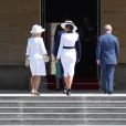 Camilla Parker Bowles, duchesse de Cornouailles, Melania Trump et le prince Charles - Le président des Etats-Unis et sa femme accueillis au palais de Buckingham à Londres. Le 3 juin 2019