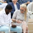 Lindsey Vonn et son compagnon P.K. Subban sont venus supporter Serena Williams dans les tribunes lors des internationaux de tennis de Roland Garros à Paris, France, le 30 mai 2019. © Jacovides-Moreau/Bestimage
