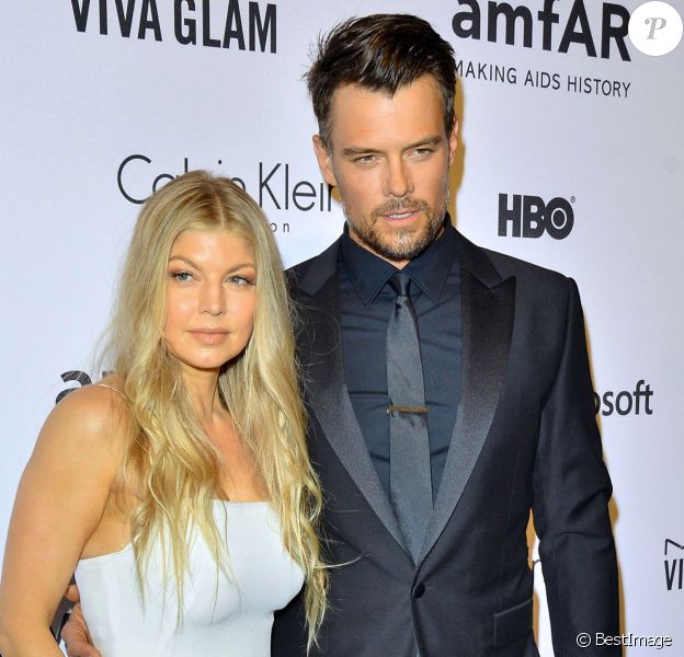 Josh Duhamel et sa femme Fergie - People au gala de l'amfAR à l'hôtel Plaza à New York. Le 10 juin 2014.