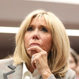 La première dame Brigitte Macron assiste à la 6 ème cérémonie de remise des prix Non au Harcèlement au ministère de l'Education, Paris, France, le 3 juin 2019. © Stéphane Lemouton / Bestimage