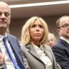 La première dame Brigitte Macron et le ministre de l'Education, Jean-Michel Blanquer assistent à la 6 ème cérémonie de remise des prix Non au Harcèlement au ministère de l'Education, Paris, France, le 3 juin 2019. © Stéphane Lemouton / Bestimage