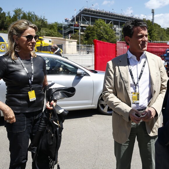 Manuel Valls et sa compagne Susana Gallardo au Grand Prix d'Espagne sur le circuit de Barcelone-Catalogne à Barcelone, Espagne, le 12 mai 2019.