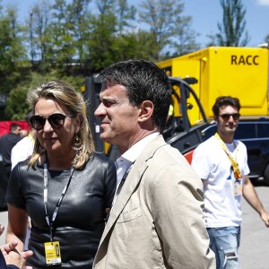 Manuel Valls et sa compagne Susana Gallardo au Grand Prix d'Espagne sur le circuit de Barcelone-Catalogne à Barcelone, Espagne, le 12 mai 2019.