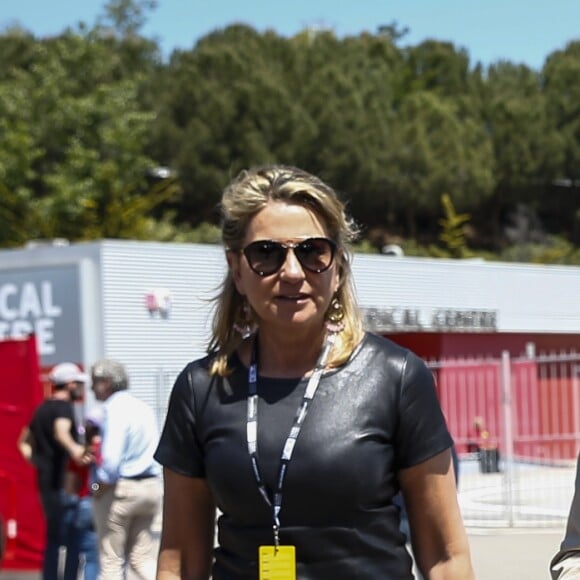 Manuel Valls et sa compagne Susana Gallardo au Grand Prix d'Espagne sur le circuit de Barcelone-Catalogne à Barcelone, Espagne, le 12 mai 2019.