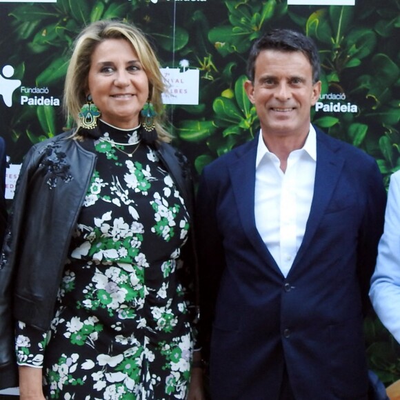 Manuel Valls et Susana Gallardo lors du Festival Jardins Pedralbes, à Barcelone, le 5 juin 2019.