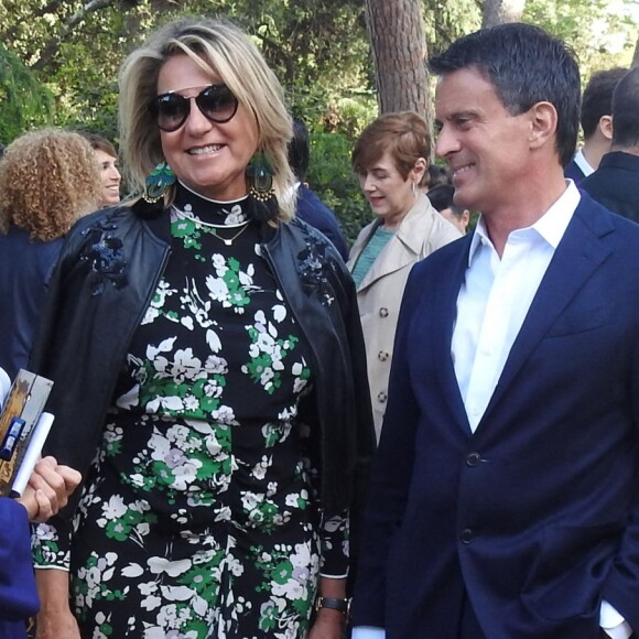 Manuel Valls et Susana Gallardo lors du Festival Jardins Pedralbes, à Barcelone, le 5 juin 2019.