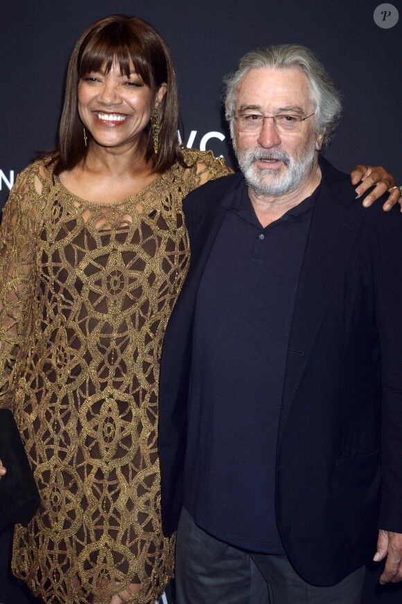 Robert De Niro et sa femme Grace Hightower lors du dîner de gala 2017 IWC Schaffhausen 'For The Love Of Cinema' lors du festival du film de Tribeca à New York, le 20 avril 2017. © Future-Image via ZUMA Press/Bestimage 20/04/2017 - New York