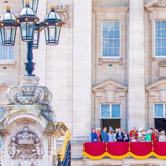 Le prince Louis de Cambridge, troisième enfant du prince William et de Kate Middleton, duchesse de Cambridge, assistait pour la première fois le 8 juin 2019 à la parade Trooping the Colour, depuis le balcon du palais de Buckingham à Londres.