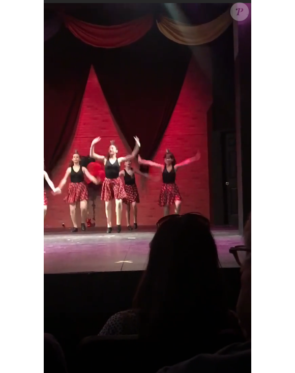 Laeticia Hallyday sur Instagram- Spectacle de danse de Joy.