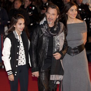 Florent Pagny, sa femme Azucena et leur fille Ael - 15eme edition des NRJ Music Awards a Cannes. Le 14 decembre 2013