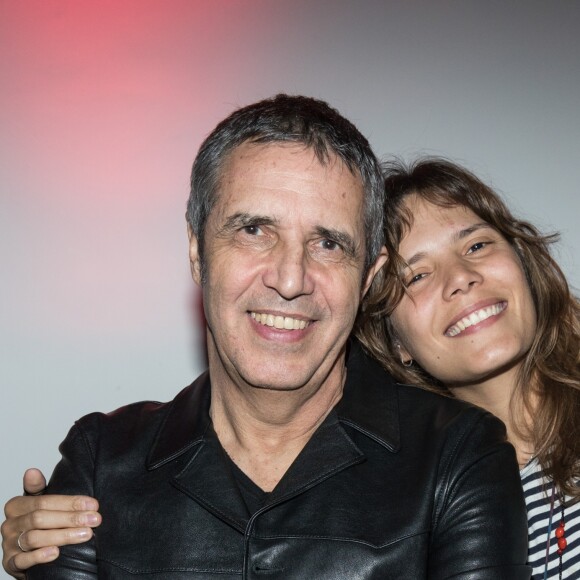 Exclusif - Julien Clerc et sa fille Vanille - Julien Clerc en concert à la Salle Pleyel pour "La Tournée des 50 ans" à Paris le 18 mars 2018 © Cyril Moreau