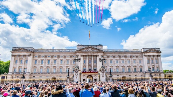 Image lors de la parade Trooping the Colour 2019 au palais de Buckingham, à Londres, le 8 juin 2019.
