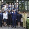 La reine Letizia d'Espagne (haut Mango, pantalon Hugo Boss) présidait à la réunion du patronage de la résidence étudiante à Madrid le 6 juin 2019.